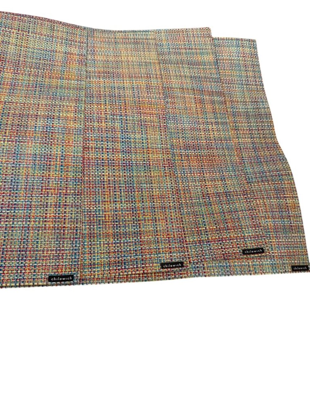 Chilewich Vinyl Confetti Woven Mini Basketweave Rectangle Set of 4 Placemats